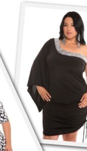 Black off the shoulder dress